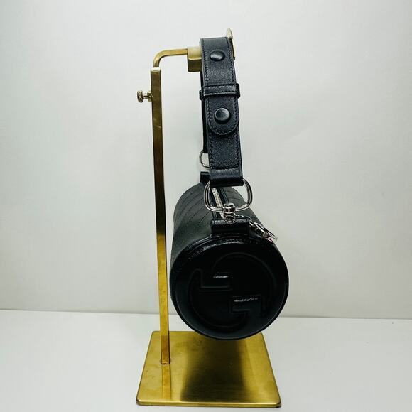 Gucci Blondie Mini Shoulder Bag Black Leather Adjustable Strap NIB $1,800 - Picture 12 of 14